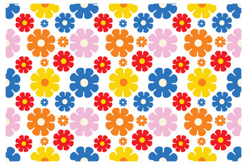Design background flower colorful unique repeat