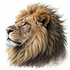 lion head isolated