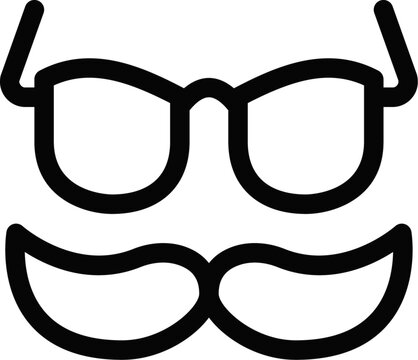 Moustache and Glasses