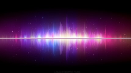 vibrant neon equalizer bars on dark background with clean digital aesthetic