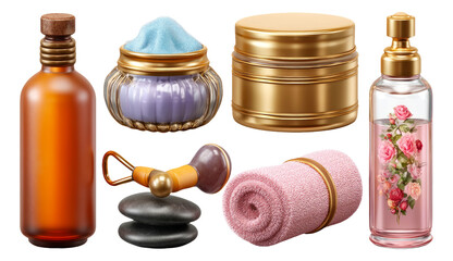 Ultrarealistic Spa Skincare Treatment Kit with Essential Beauty Products and Accessories