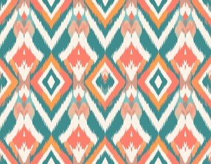 Vibrant Geometric Diamond Pattern Design