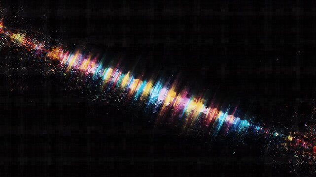 Colorful Abstract Sound Waves Energy Motion Graphic Loop