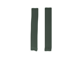 Number Eleven, 11 made with Plaster Rake Brush on transparent background, Black color, Dark-green color, Abstract isolated background, Digit, Illustration, Typography, Education, Handmade, Set 0-100