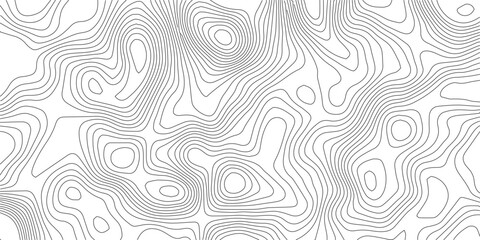 Abstract Topographic background. Geographic line map. Wavy pattern design. Paper texture imitation of a geographical map shades. Vector illustration. Topographic gradient line map. Abstract circle li  © Manjur