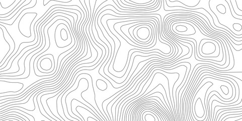 Abstract Topographic background. Geographic line map. Wavy pattern design. Paper texture imitation of a geographical map shades. Vector illustration. Topographic gradient line map. Abstract circle li  © Manjur