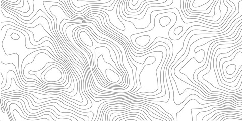 Abstract Topographic background. Geographic line map. Wavy pattern design. Paper texture imitation of a geographical map shades. Vector illustration. Topographic gradient line map. Abstract circle li  © Manjur