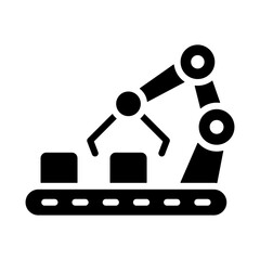 Fabrication Icon - Solid Black