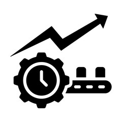 Productivity Icon - Solid Black
