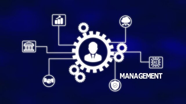 Business management workflow system with digital process coordination, strategic planning structure and organizational operational control for modern corporate efficiency.