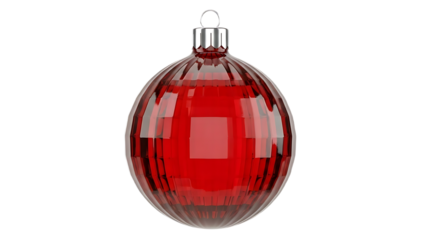 Festive red Christmas ornament ready to hang on your tree for a cozy, joyful holiday season, bringing warmth and cheer to your home decor