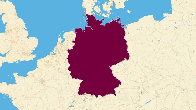 Germany Map, geography of Germany