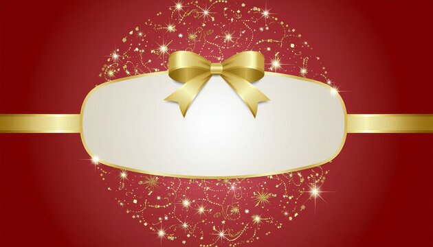 Red And Gold Festive Gift Card