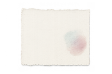 Textured torn paper with watercolor stains, an abstract vintage artistic background with transparent areas