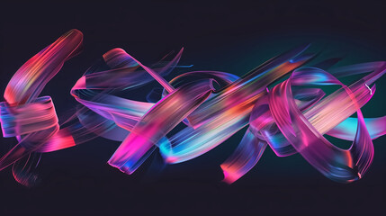 handwritten digital brush font with subtle holographic shading,