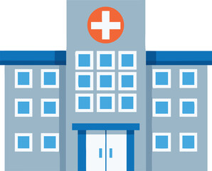 Obraz premium Blue and red or blue and white cross symbol or plus sign vector illustration for medical or health care logo design