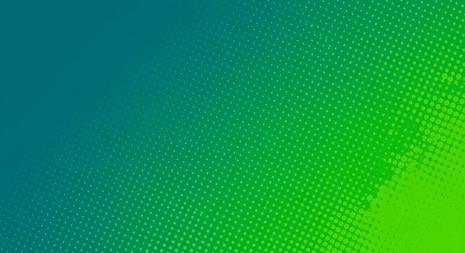 Teal to Green Gradient with Halftone Dots Pattern abstract