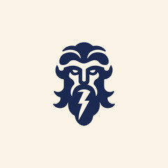 Mythical God of Thunder Logo