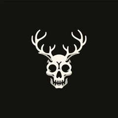 Skull Deer Logo