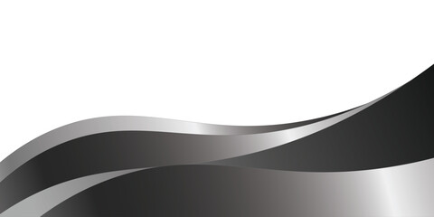 Dark grey abstract wide horizontal banner with hexagon carbon fiber grid and orange luminous lines. Technology vector background with orange neon lines