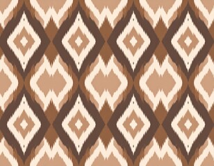 Neutral Geometric Diamond Textile Design