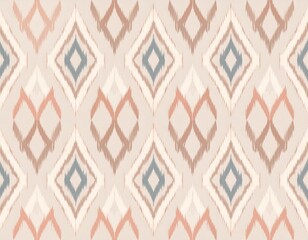 Geometric Diamond Textile Pattern in Neutrals