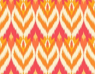Vibrant Zigzag Chevron Textile Design