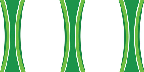 Abstract White and Green wave wide background banner,eps.10