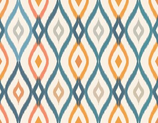 Vibrant Geometric Diamond Textile Pattern