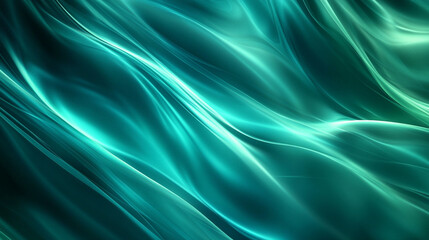 Abstract background with diagonal green and teal gradient waves accented by light lines on a dark backdrop, conveying modernity, movement, and dynamic energy in a sleek and futuristic design