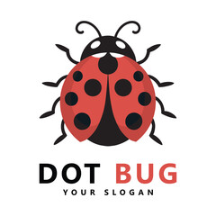 Lady bug logo template vector illustration icon