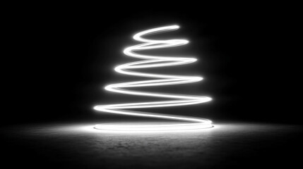 Abstract white light speed lines with neon rings and glowing circles, conveying motion, energy, and futuristic dynamics. A vibrant visual of speed, technology, and high-tech digital aesthetics.