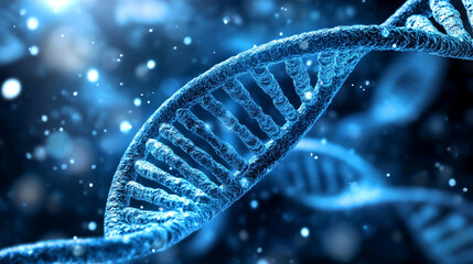 DNA strands, molecular structures, and scientific visualization of synthesis, replication, modification, and mutation processes in modern research