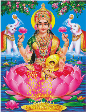 Hindu God Gaja Lakshmi