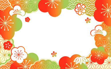 美しい和風柄　イラスト背景