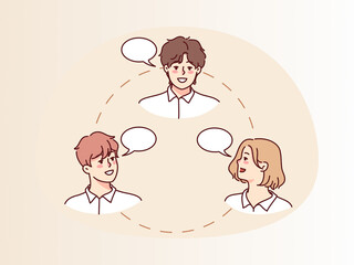 Social Networking and Team Discussion: Sharing Ideas and Referral