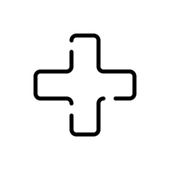 Obraz premium Plus sign icon