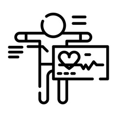 Medical analysis icon