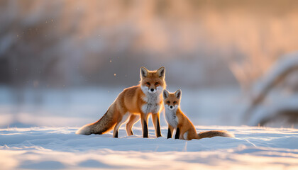 Fototapeta premium Close Up Portrait of a Crimson Red Fox Face