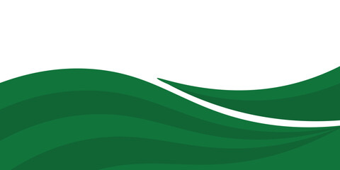 Vector green line background curve element with white space for text and message design, overlapping layers, vector,eps.10