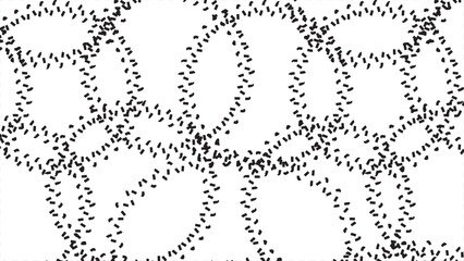 Black and white abstract geometric halftone pattern design