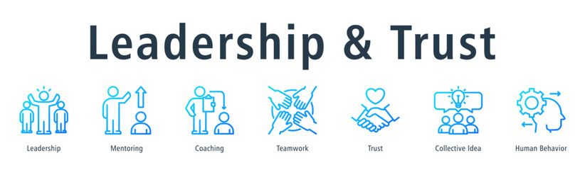 Leadership & Trust Web Banner Outline Gradient