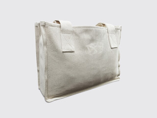 white tote bag on white background