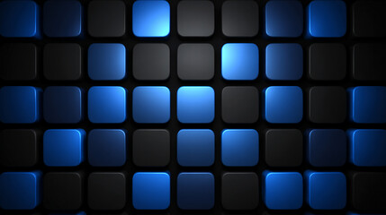 Abstract background of blue squares in varying shades forming a modern geometric pattern symbolizing technology structure creativity depth and digital design with a clean minimal aesthetic