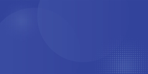 Obraz premium Modern blue abstract background with overlapping circular shapes and halftone dot pattern. Futuristic minimal vector design suitable for technology themes, business presentations, n digital templates.