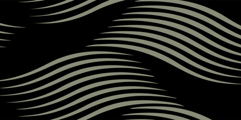 Naklejka premium Abstract Black And Beige Wavy Line Pattern For Modern Design Projects And Backgrounds.vector eps10