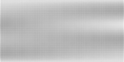 Dotted gradient halftone background. Horizontal seamless dots pattern in pop art style. Abstract modern stylish texture. Vector