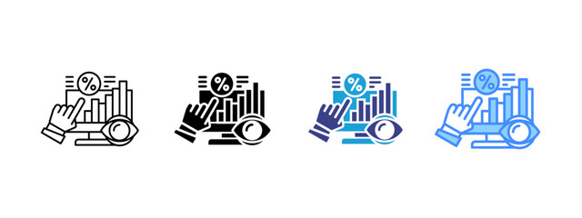 Ctr icon set multiple style collection