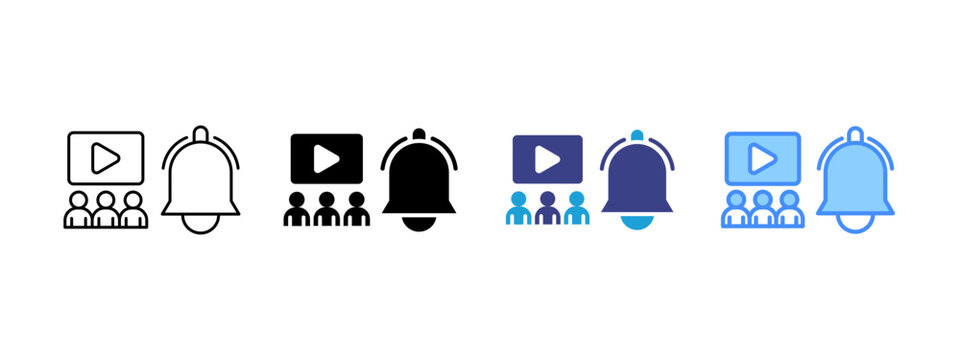 Suscribe icon set multiple style collection