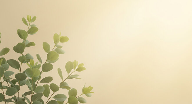 Elegant eucalyptus leaves create a calming, natural vibe for your design needs